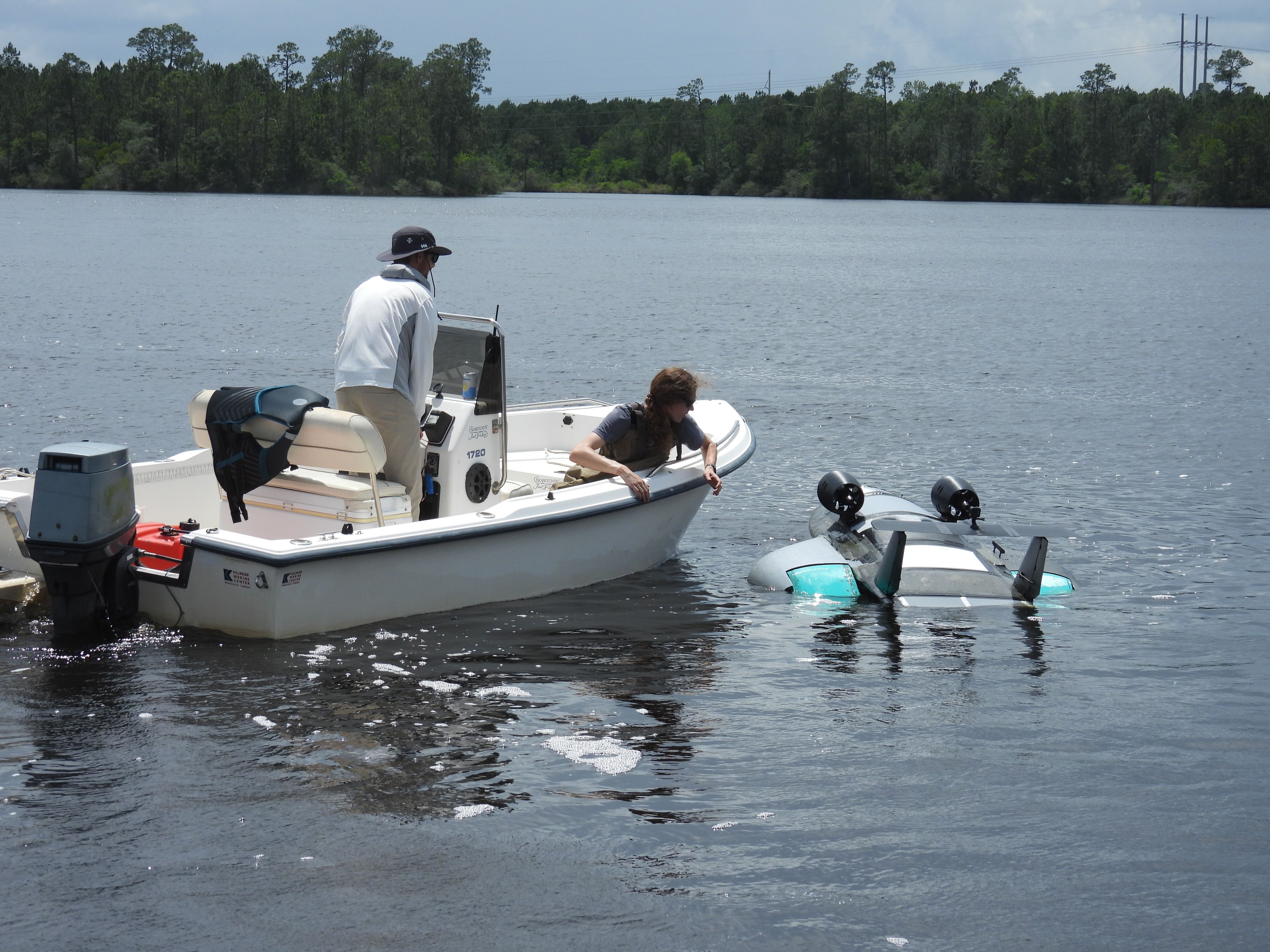 HALIA deployment from small boat